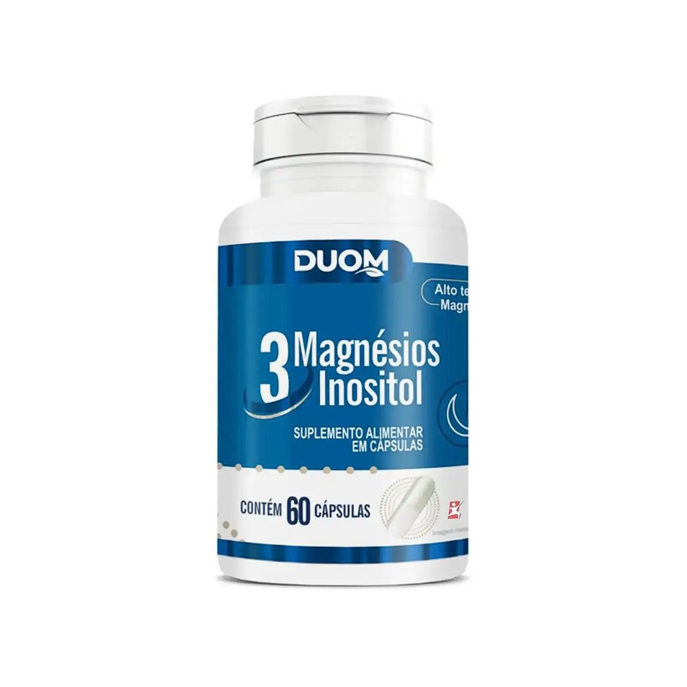 3 Magnésios Inositol 60 caps Malta Duom