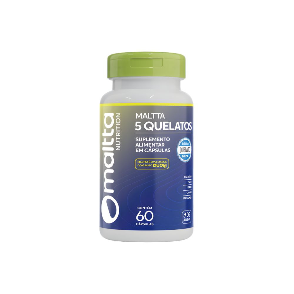 5 Quelatos 500g 60 caps Maltta